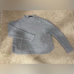 American Apparel Cropped Mock Neck Knit Sweater